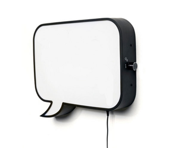 Speech Bubble Wall Lamp