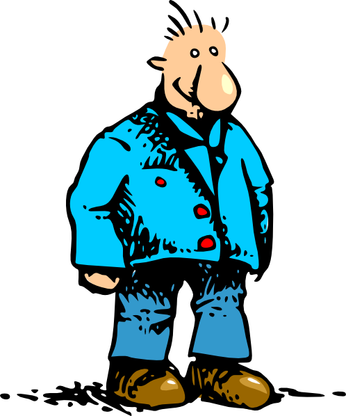 Man Standing Cartoon Clip Art - vector clip art ...