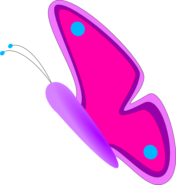 Jesseakc Butterfly clip art Free Vector