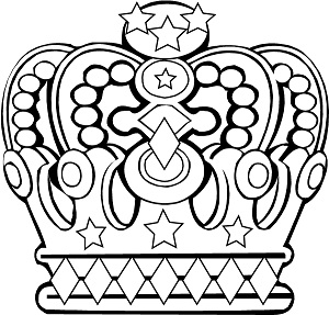 royal crown coloring pages