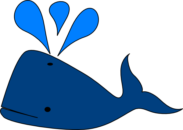 Clipart of blue whale