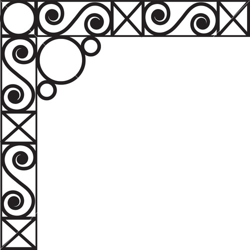 Floral Corner Vector Element