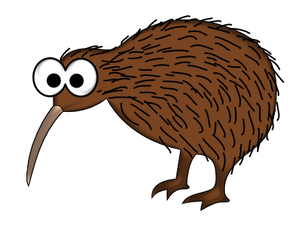 Free Cartoon Kiwi Bird Clip Art