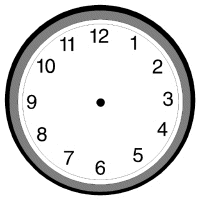 Blank Clock Worksheet #1