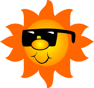 Cute Sun With Sunglasses Clipart - Free Clipart Images