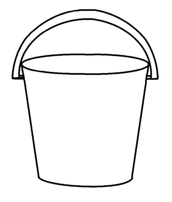 Beach Bucket Coloring Pages | Best Place to Color