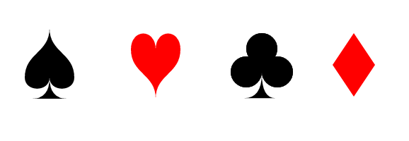 Playing Card Suits Clipart