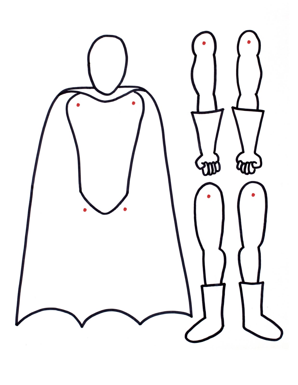 Free Paper Doll Template - ClipArt Best
