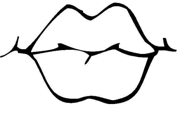 Lips Coloring Pages
