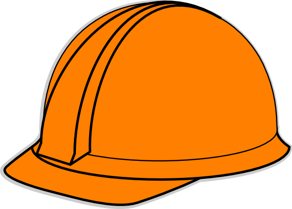 with hard hat on clipart