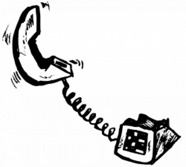 Telephone With A Handle Shaking (.ai) - Cartoon vector #15605 ...