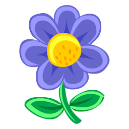 Blue Flower Icon | Nature Iconset | Fast Icon Design