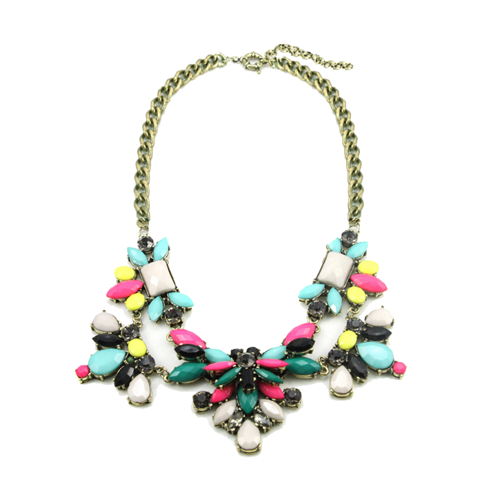 Fall Color Drops Statement Necklace | Benevolent Jewels