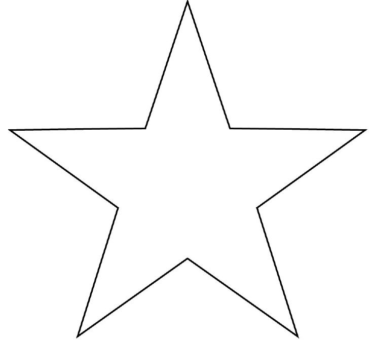 Printable Star Pattern Template ClipArt Best