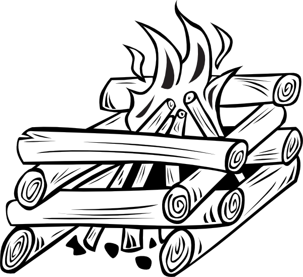 Campfires And Cooking Cranes clip art Free Vector