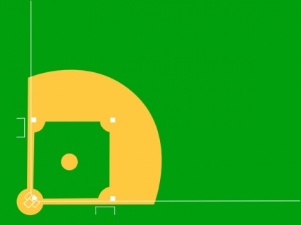 Baseball Diamond clip art vector, free vectors