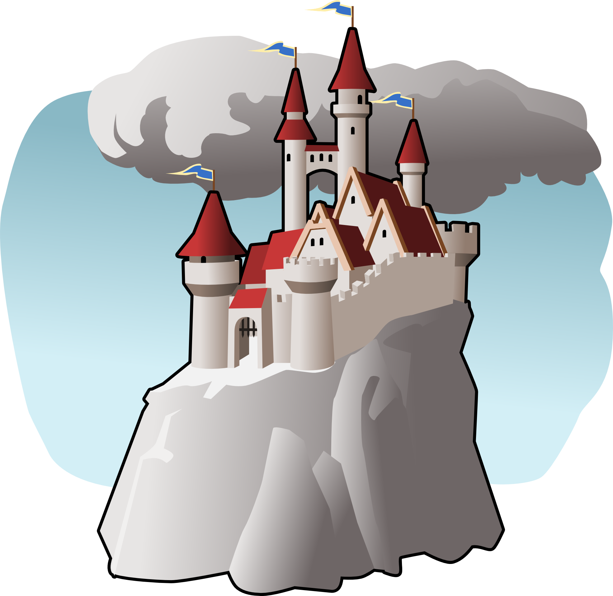 fairy tale castle SVG