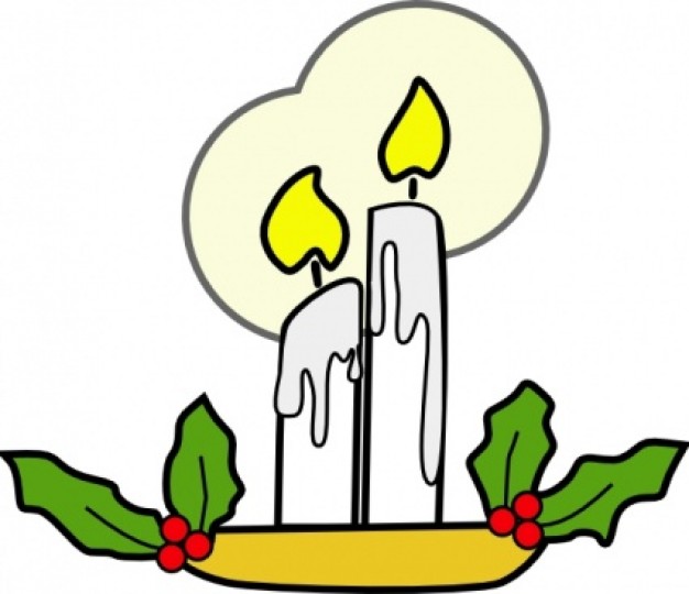 Christmas Candles clip art | Download free Vector