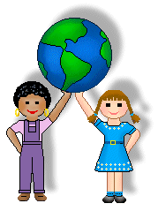 Earth Clip Art - Free Earth Clip Art - Children Holding Up a Large ...