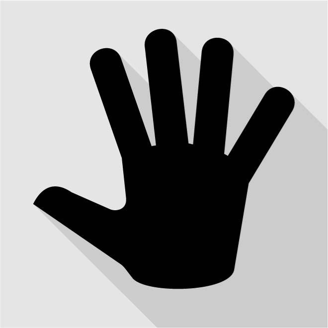 HUMAN HAND VECTOR ICON - Download at Vectorportal