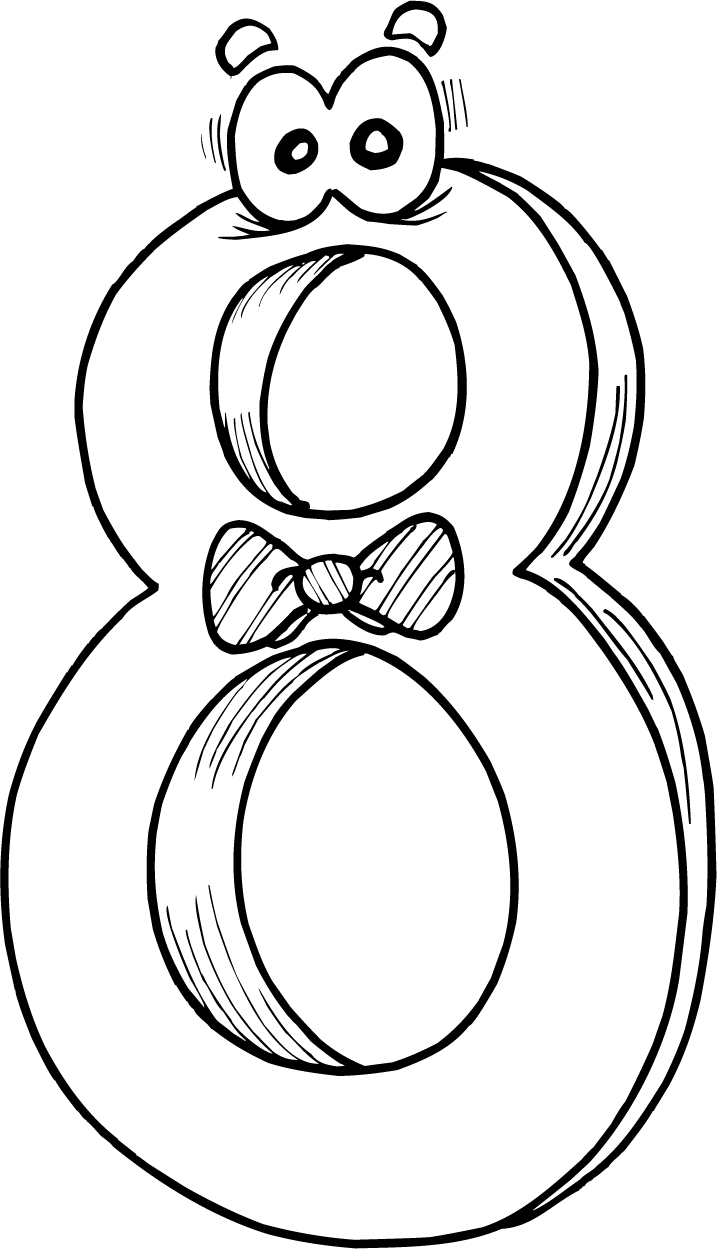 number 8 printable coloring sheets for preschoolers - Coloring Point ...