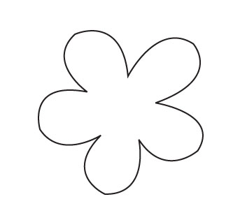 Simple Flower Cut Out - ClipArt Best