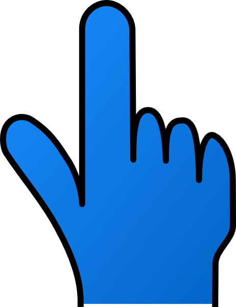 Up Pointing Finger Clipart