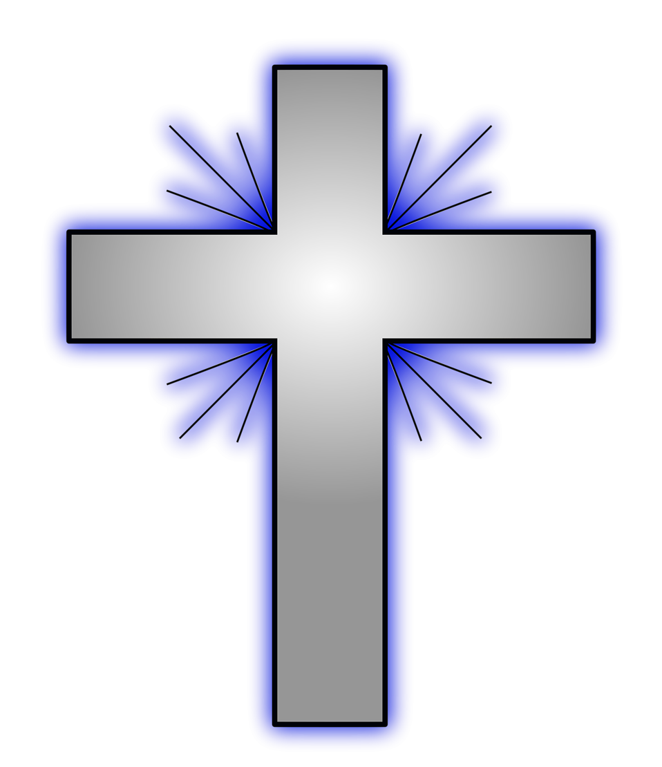 Cross With Flowers Clip Art