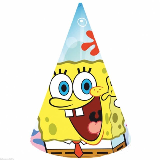 Amscan International 6 Sponge Bob Party Hats | eBay - ClipArt Best ...