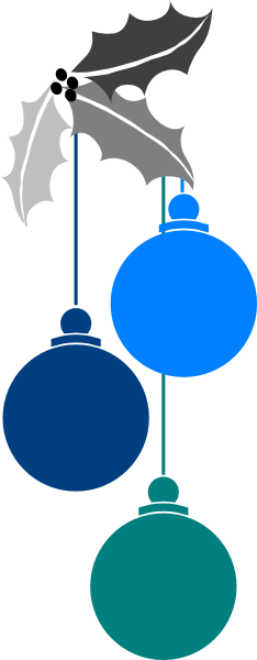 Blue Christmas Decorations - ClipArt Best