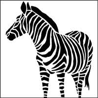 Zebra stencil*vector* | Artistic Silhouettes!!! | Pinterest - ClipArt ...