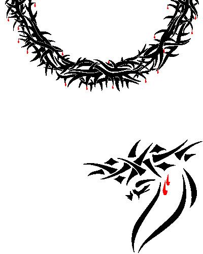 36+ Cross With Crown of Thorns Clipart