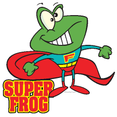 cute super frog superhero cartoo Dog Clothes | Tooni Dooni ...