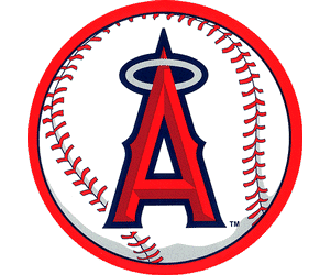 Los Angeles Angeles Baseball Logo Line Art - ClipArt Best