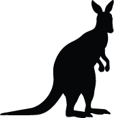 Kangaroo Silhouettes | Silhouettes of Kangaroo Free - ClipArt Best ...