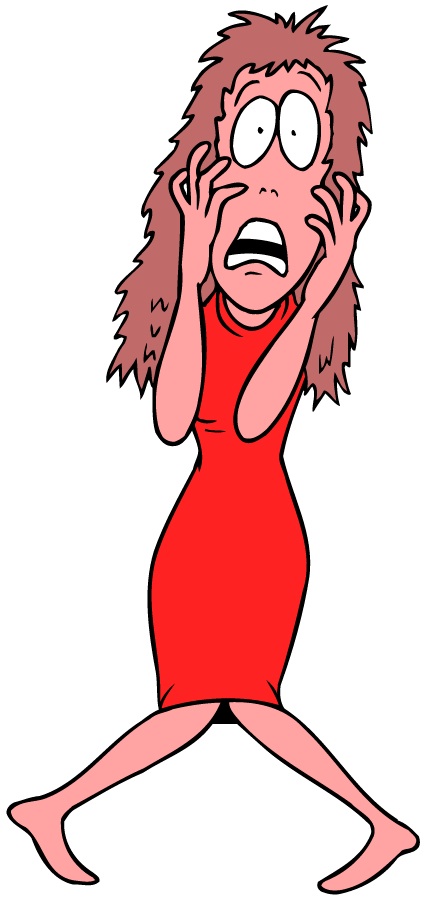 Shocked Woman Cartoon - Comic Cartoon Shocked Woman — Stock Vector ...