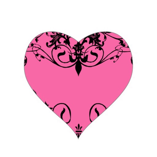 Hot Pink Heart - Sticker from Zazzle. - ClipArt Best - ClipArt Best