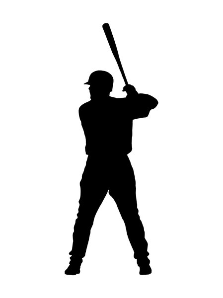 Baseball Hitter Silhouette - ClipArt Best