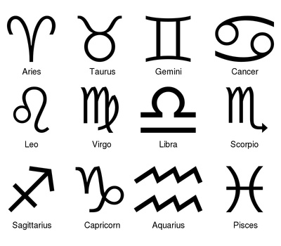 12 Zodiac Sign Tattoos, Simple Plain Horoscope Symbols | Just Free ...