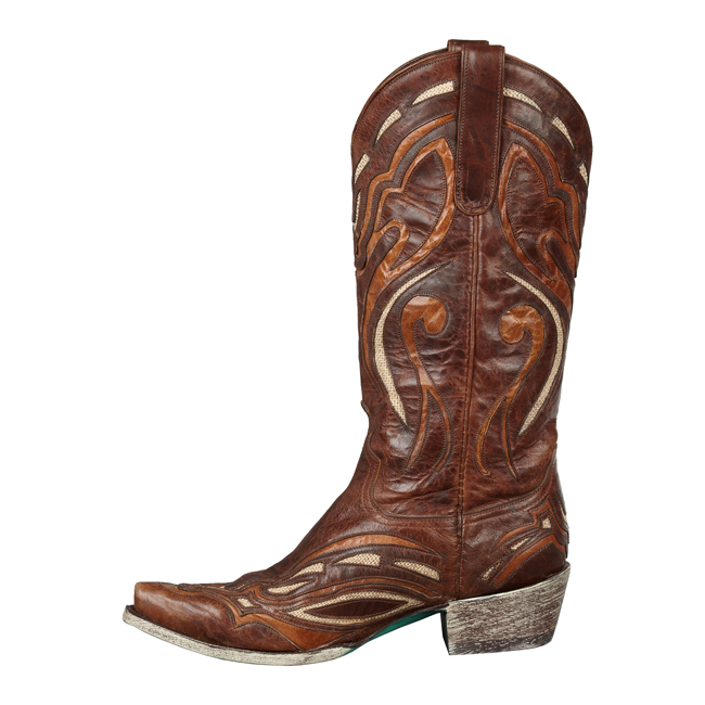 Footwear :: Bailey Cowboy Boot - Chocolate and Brown (by Lane ...