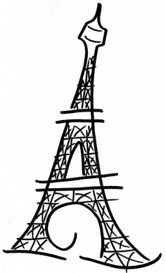 How To Draw The Eiffel Tower For Kids - ClipArt Best