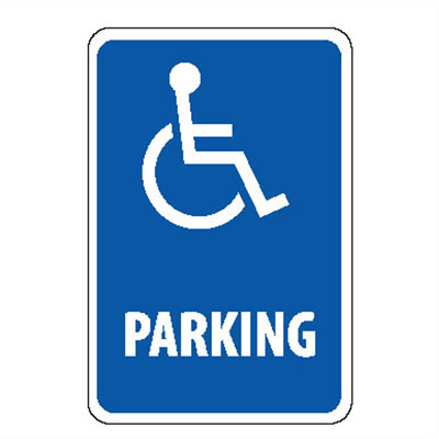 Parking with Handicapped Graphic Symbol Traffic Control Safety ...