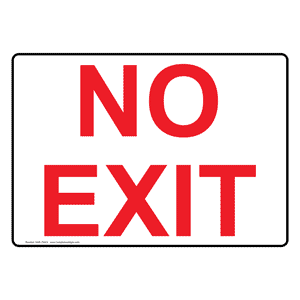 No Exit Use Main Entrance - ClipArt Best