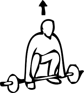 Weight Lifting Outline Sports clip art - vector clip art online ...