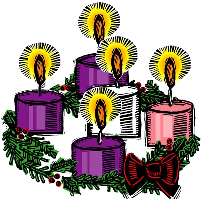 Free christian clipart advent wreath