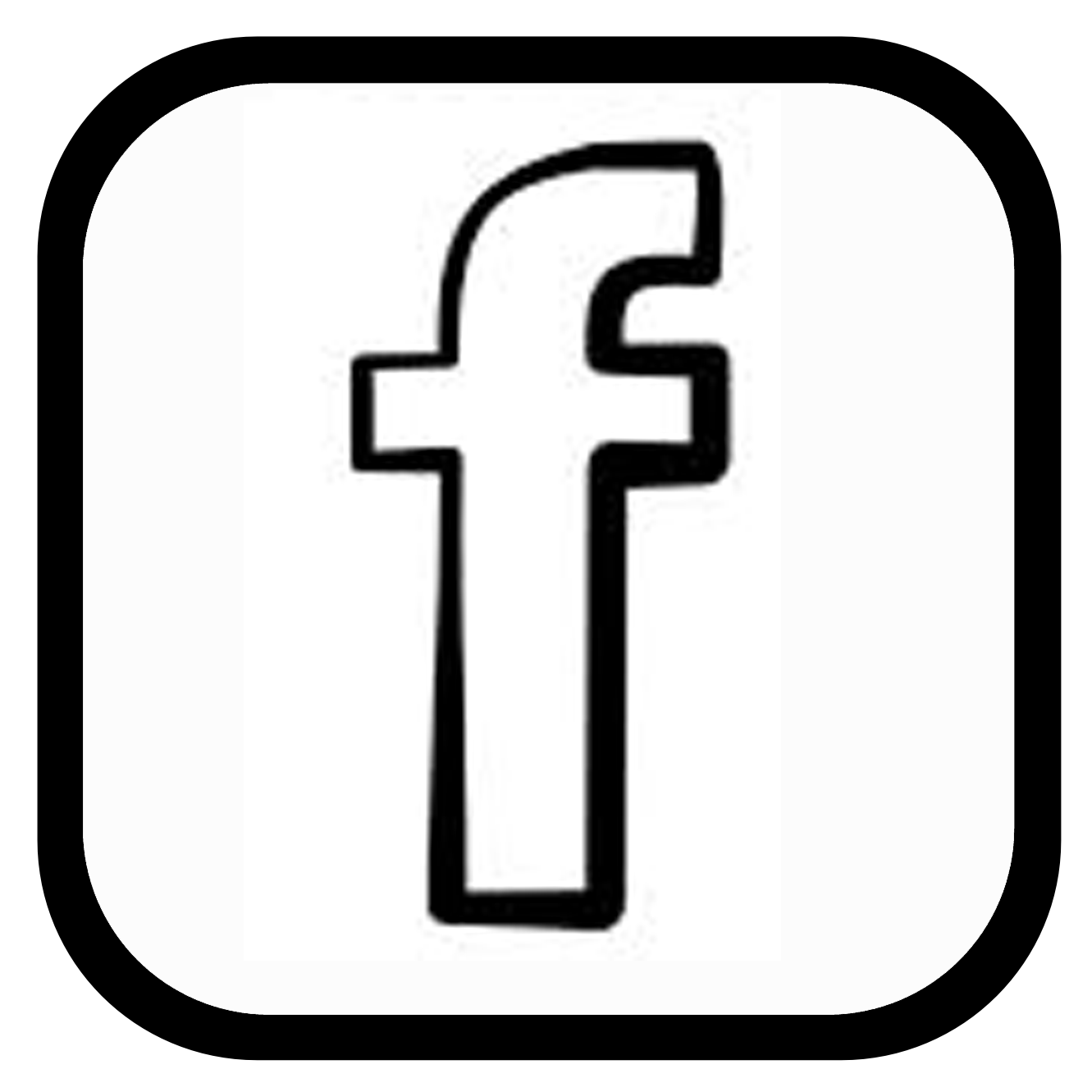 Facebook logo clipart white