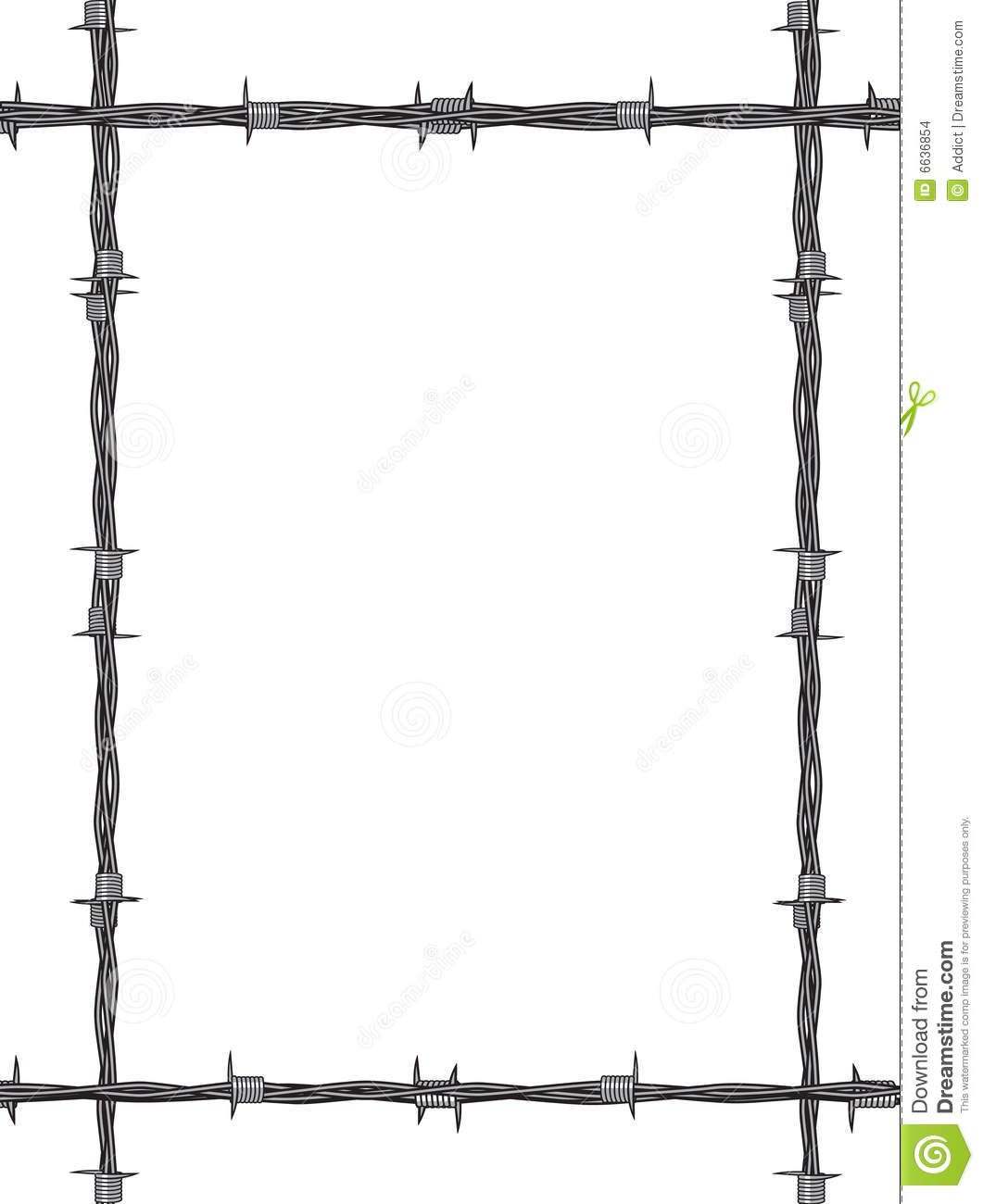 Barbed Wire Border Clip Art - ClipArt Best