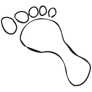foot outline in black like a baby foot - Polyvore - ClipArt Best ...