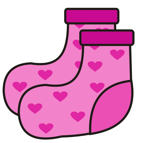 Cartoon Pink Socks - ClipArt Best