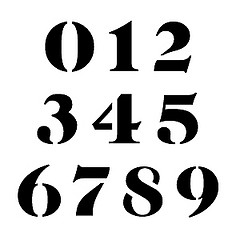 Number Stencils - a set on Flickr - ClipArt Best - ClipArt Best